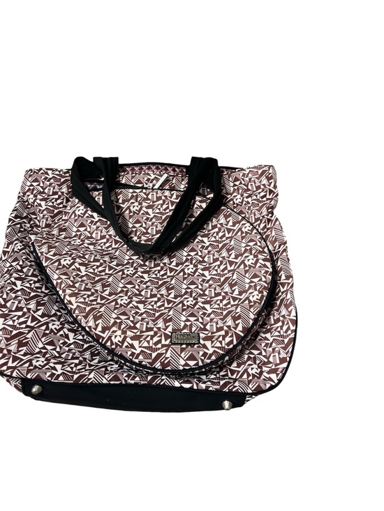 Hadaki Handbags - Hadaki Tennis Tote Bag Abstract Geo Print  17”x16”x6”